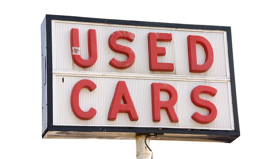 used car sign